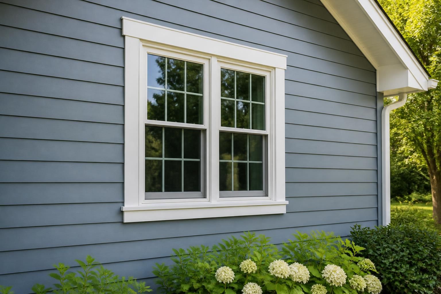 Restored exterior surface with renewed color and cleaner texture.